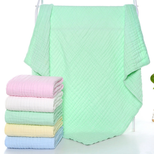 110*110 high-density plain cotton gauze children's quilt, infant and toddler soft and skin-friendly cover, children's water-absorbent towel blanket