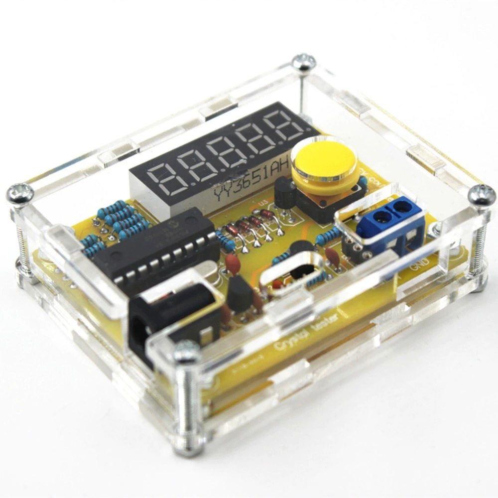 Частотомер 1 Гц-50 МГц Кварцевый генератор для измерения частоты DIY комплект с корпусом