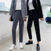 2020 Spring Suit pants Straight Easy Nine points grey Large mm Versatile Cigarette pants student