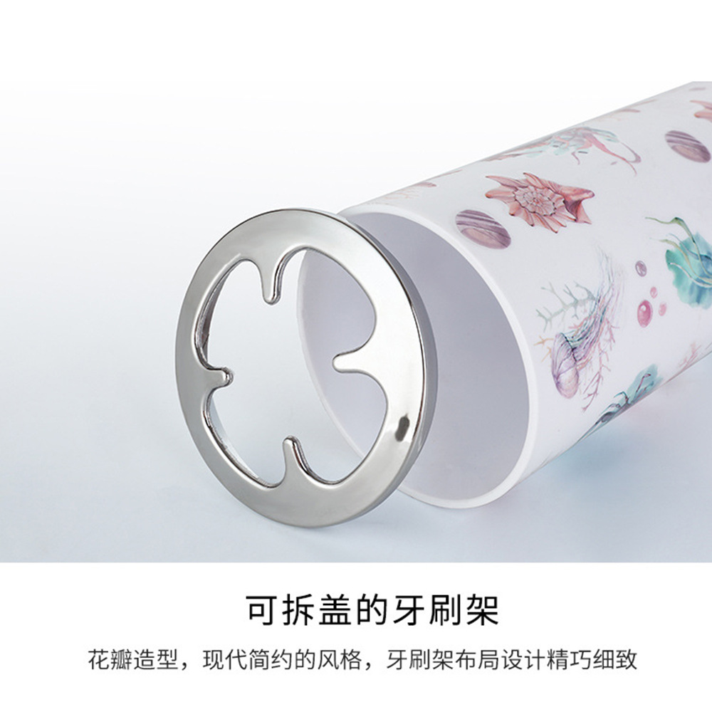 Portacepillos de dientes taza de lavado enjuague bucal de plástico portavasos baño Taza de dientes de almacenamiento rack titular de pasta de dientes cepillo de dientes rack de almacenamiento