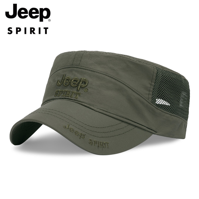 One-piece delivery JEEPSPIRIT counter genuine goods hat men's middle-aged and elderly flat top hat OM18CD996CA0020 One-piece delivery JEEPSPIRIT counter genuine goods hat men's middle-aged and elderly flat top hat OM18CD996CA0020