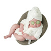 Children's bathrobe suitable for photo sessions for new born, white photography props, increased thickness