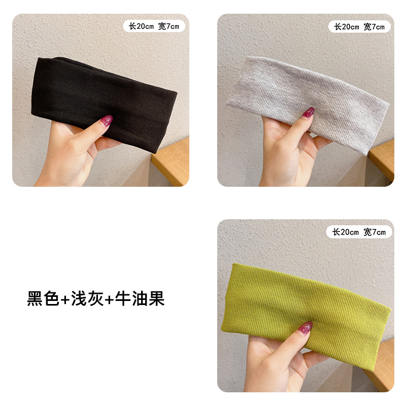 Ouyang Nana mismo estilo de banda de pelo de los deportes de las mujeres Red rojo todo partido sudor absorbente de salir corriendo de punto lavado de cara diadema pañuelo femenino