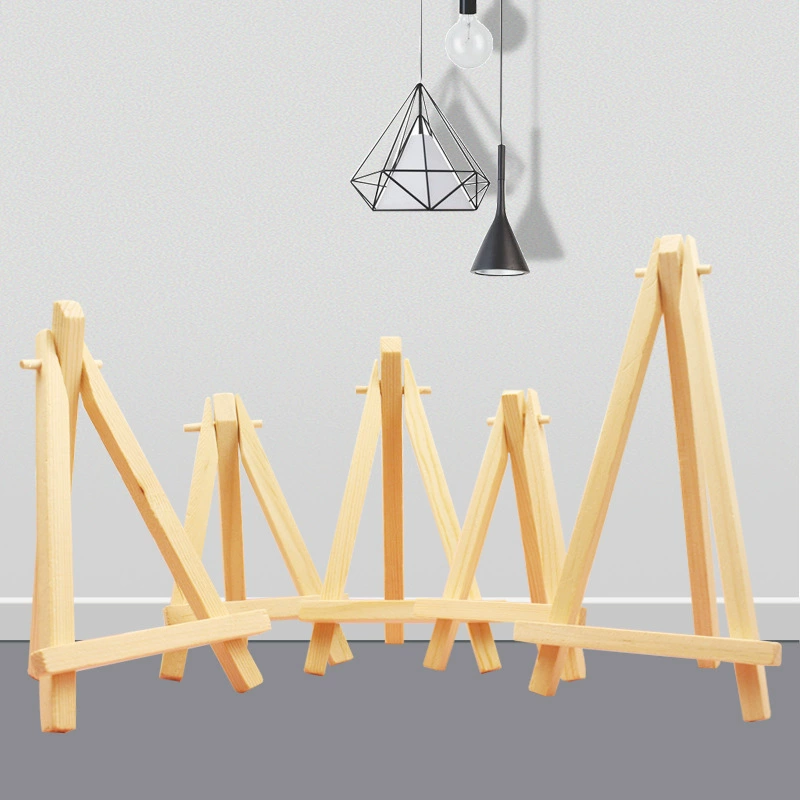 Для журнала мини маленький мольберт деревянный треугольник держатель для мобильного телефона детская настольная живопись фоторамка мольберт цифровой масляный мольберт