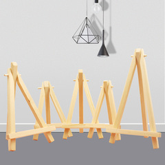 Original Wood Mini Easel Wooden Triangular Phone Stand Children's Desk Drawing Frame Painting Easel Digital Oil Painting Easel