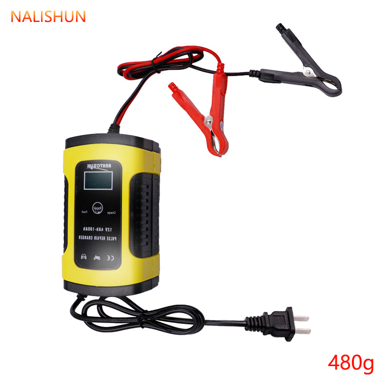 Cargador de batería de coche 12v, cargador de motocicleta totalmente inteligente, cargador de batería con reparación automática
