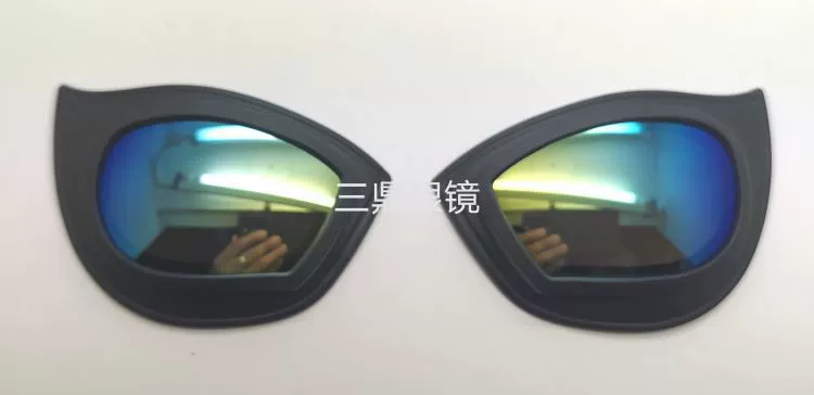 Новый стиль одежды защитные очки модный человек-паук Ультрамен линзы для глаз двухцветные золотые и синие кошачьи глаза линзы