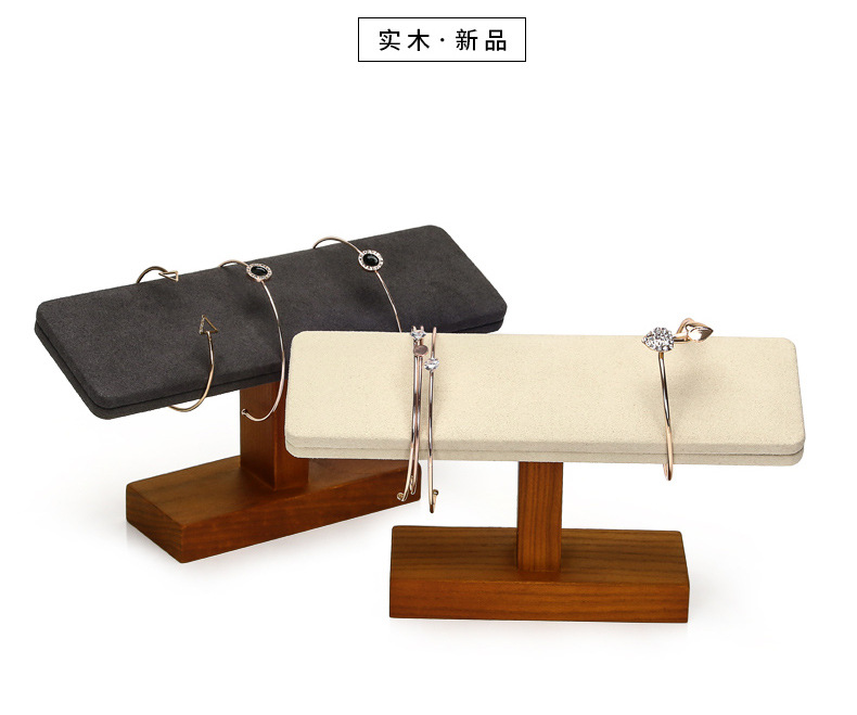 D002-003(07)实木斜面多用展示架(今伟创天猫)详情