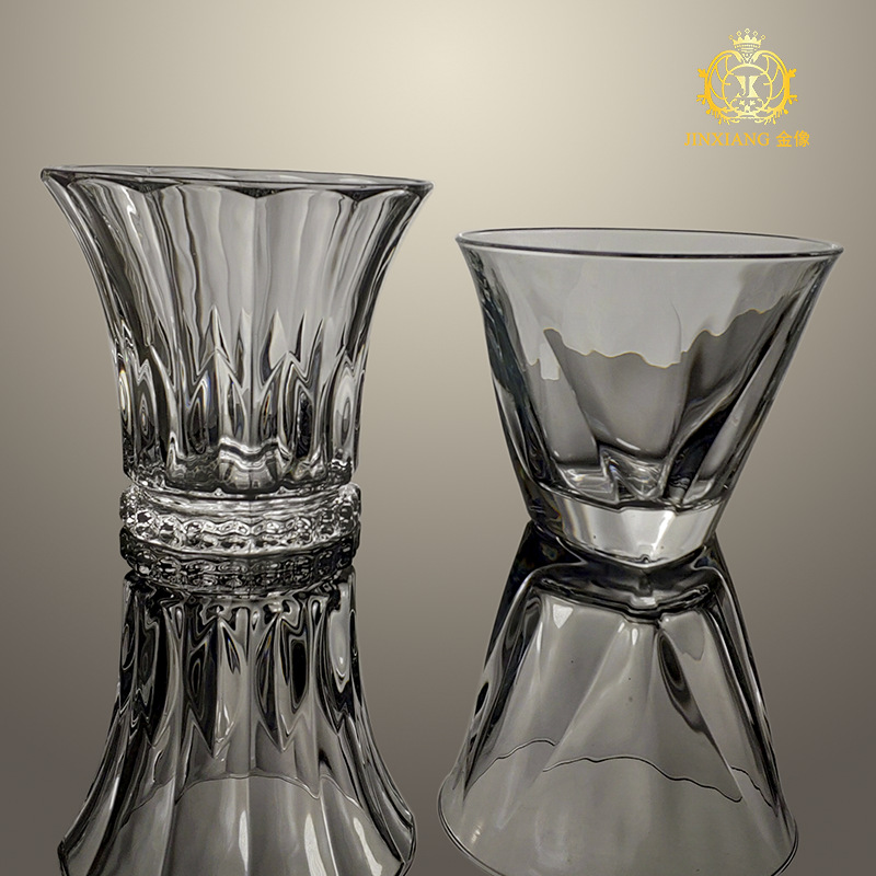 跨境洋酒杯 玻璃洋酒杯 啤酒杯水晶杯白酒烈酒杯个性欧式家用