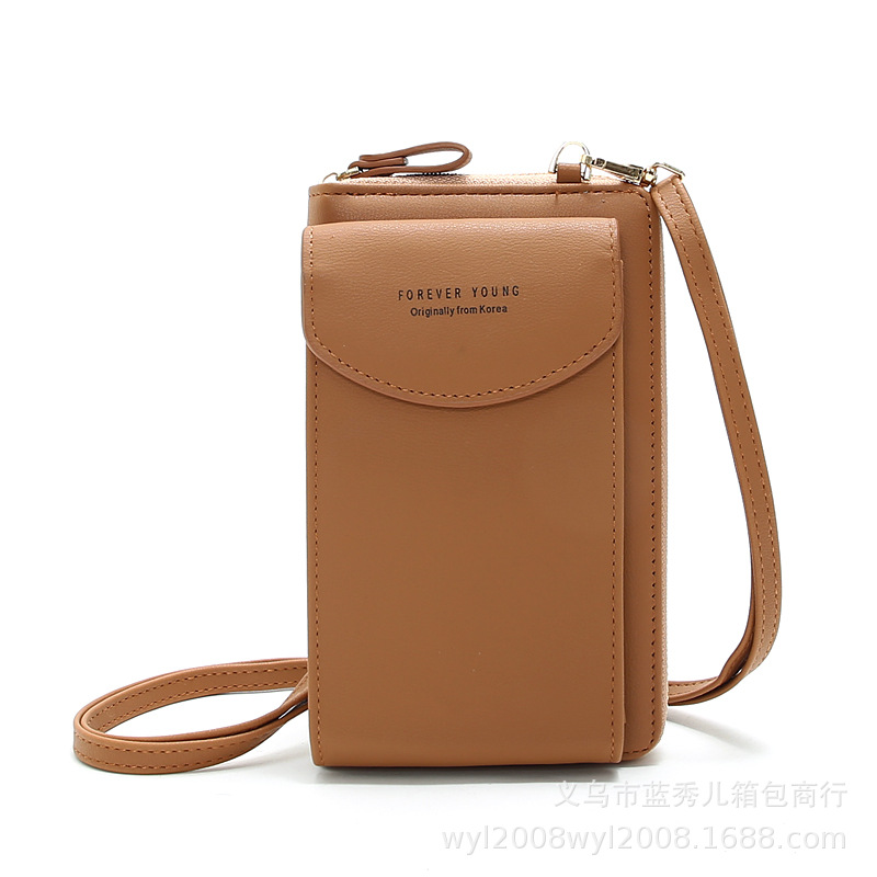 Korean Mobile Phone Bag Messenger Bag Pu Shoulder Bag Multi-purpose Coin Purse display picture 24