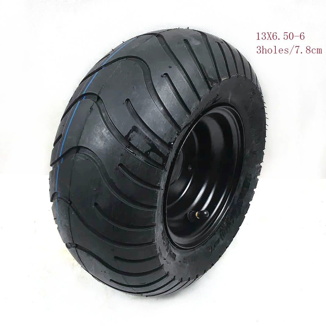 Самодельные аксессуары для четырехколесных квадроциклов 13X 6.5-6inch вакуумная ступица дорожной шины в сборе