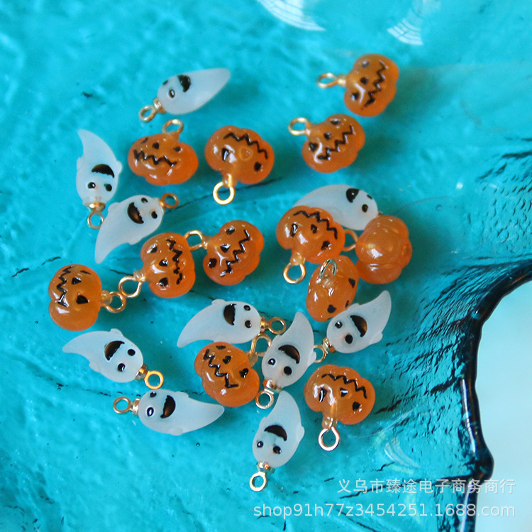 Title 3, Halloween Mini Frosted Little Ghost Pumpkin Ste...