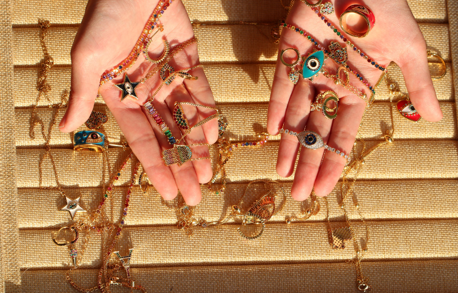 fashion personality seven-color rainbow bracelet