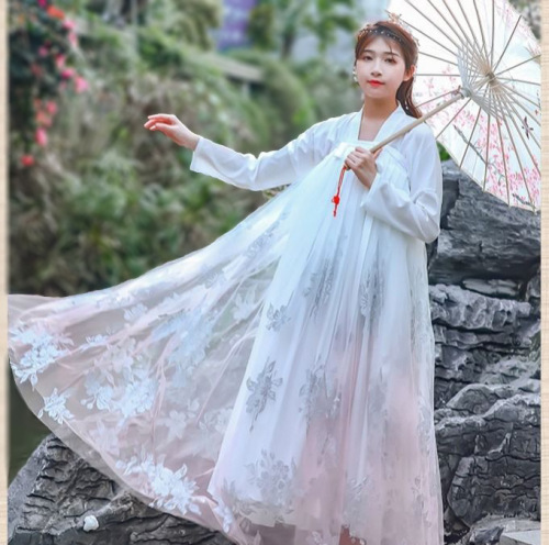 Hanfu super fairy breast length, breastlength, Ru skirt, adult Hanfu women's country elegant fairy suit