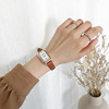 Retro rectangular brand women's watch, light luxury style, simple and elegant design
