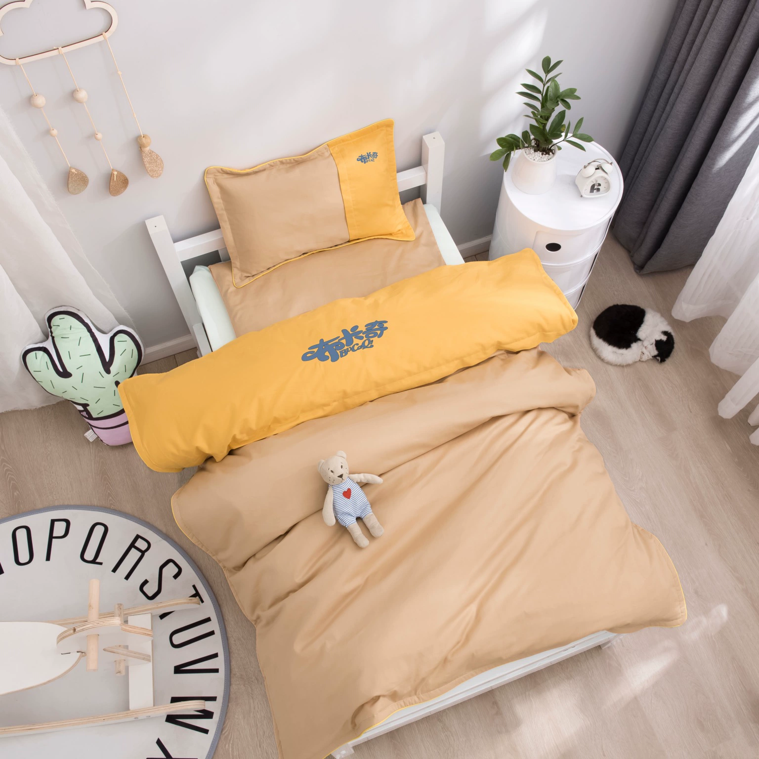 Set for kindergarten for sleep, duvet, bedspread, 3 piece set