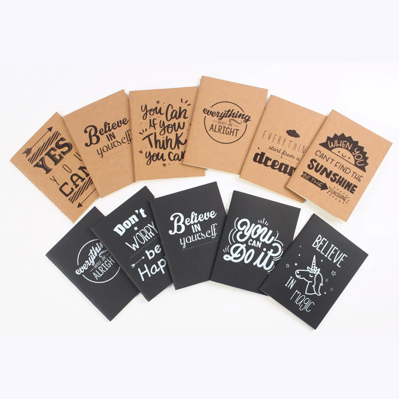 A6 Блокнот из крафт-бумаги A5B5 учебный блокнот можно напечатать логотип блокнот Внешняя торговля канцелярские подарки