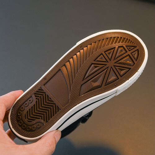 Children's cotton shoes, boys' winter velvet thickened canvas shoes, girls' cotton shoes, autumn and winter warm baby winter shoes