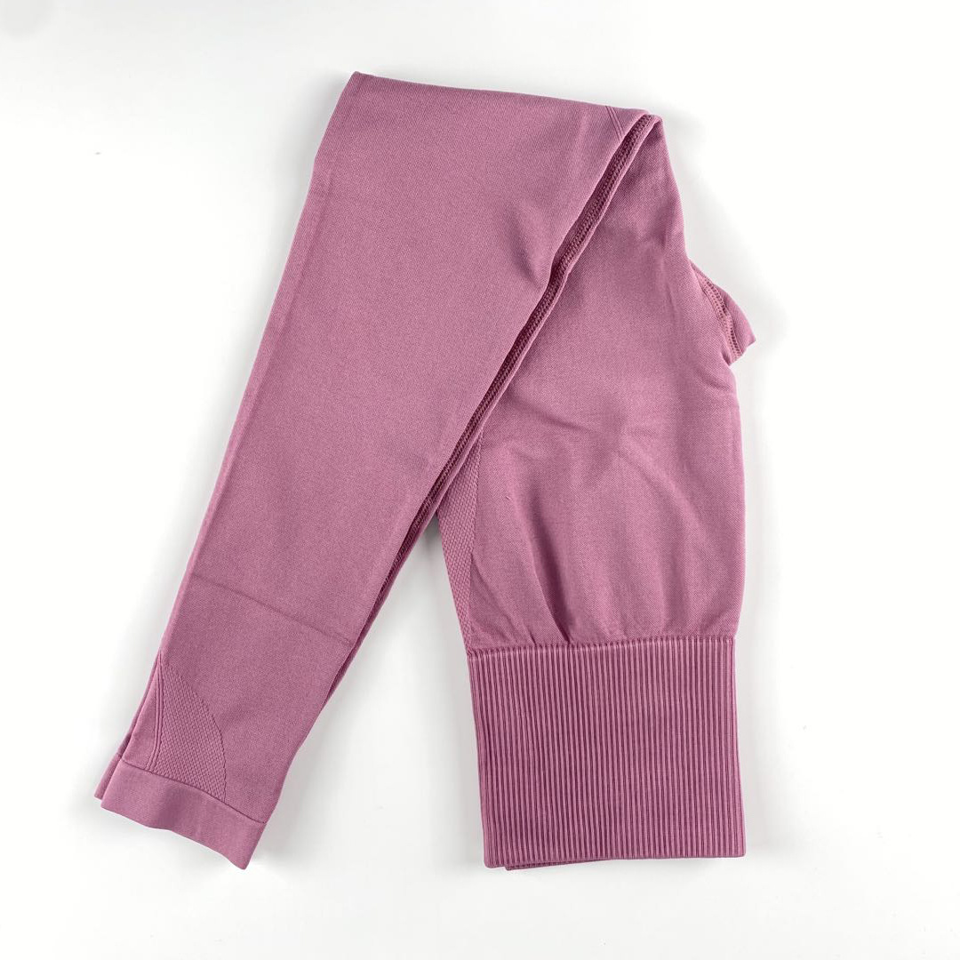 seamless solid color breathable quick-drying fitness pants  NSNS12226