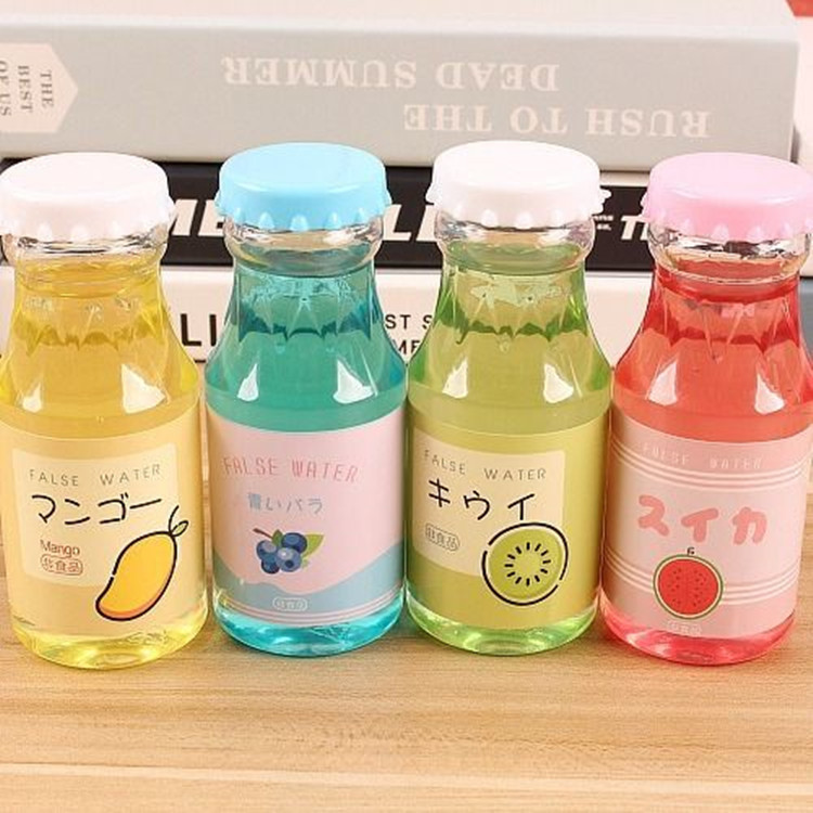 Creative transparent fake water non-stick hand drink bottled fake water sand gel slim nose paste DIY