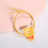 Glowing cartoon elastic cute hair rope, hair accessory, Korean style, with little bears