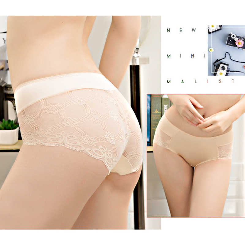 Bag hip aloe vera bottom anti-bacterial side sexy lace underwear female comfortable silk protein ladies trip