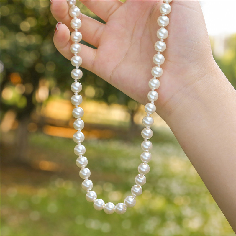 fashion pearl simple necklace