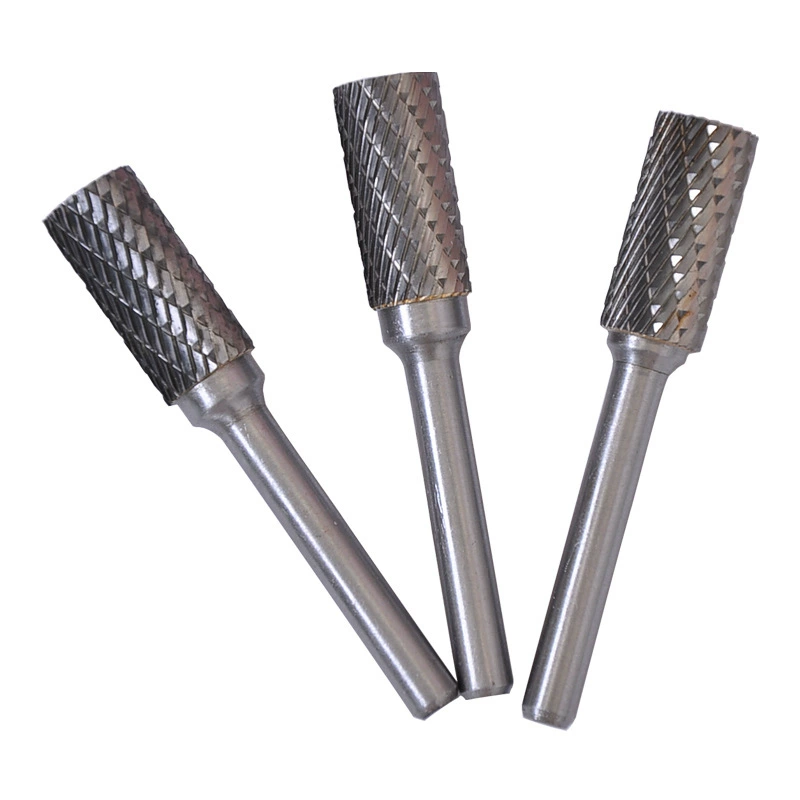 Изготовительская кастомизированная carbide вращающаяся фреза цилиндрическая плоская головка типа A с выдвижной ручкой полирование твердого вольфрамового стального шлифовального головку со скидкой
