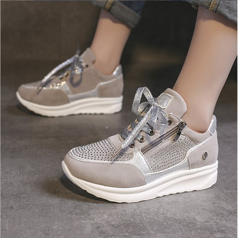 fashionable solid color casual footwear platform for leisure