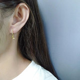 Креативные серьги, свежая инкрустация камня, популярно в интернете, стиль