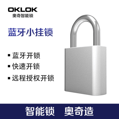 工厂直销智能蓝牙挂锁宿舍储物柜锁仓库锁手机APP开锁圆锁不充电|ms