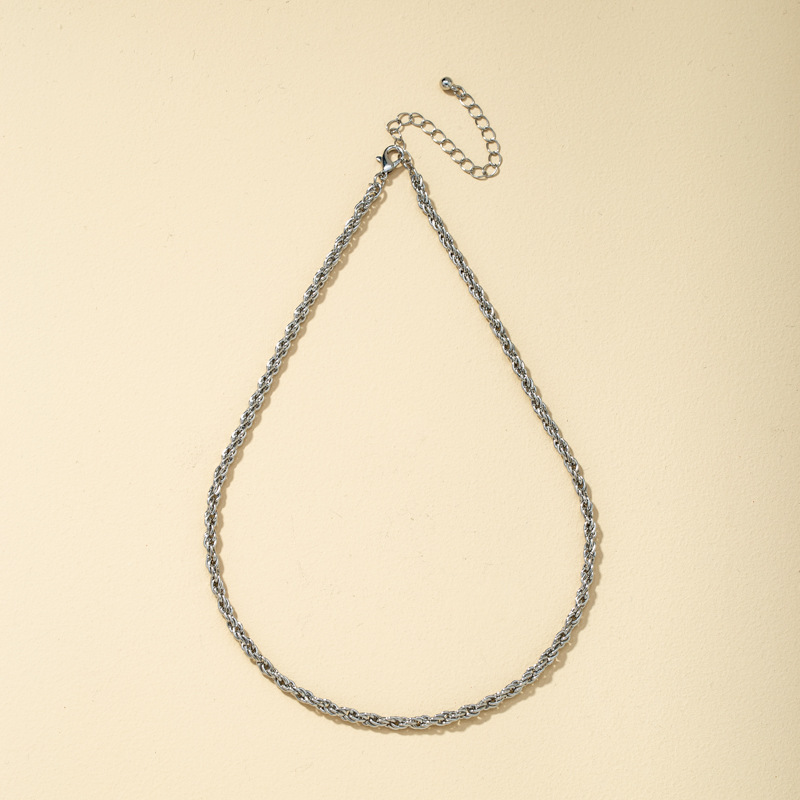 New Hip-hop Simple Necklace display picture 7