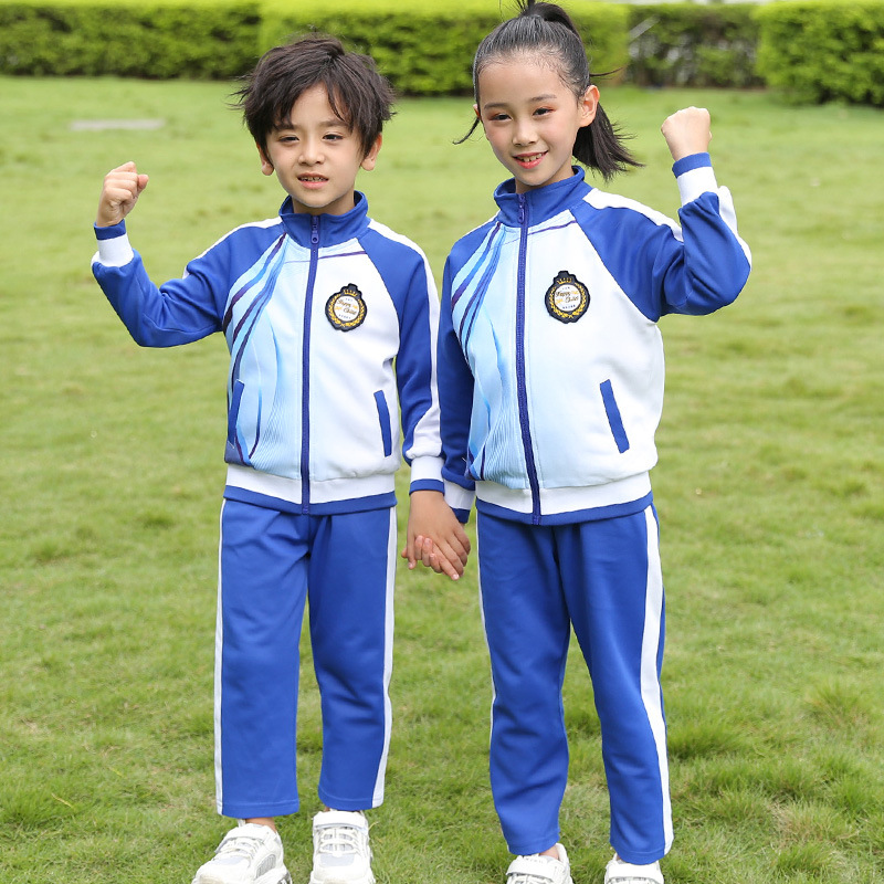 Kindergarten ropa de jardín maestros uniformes de escuela primaria y secundaria primavera y otoño traje de dos piezas ropa de grupo de rendimiento deportivo juvenil