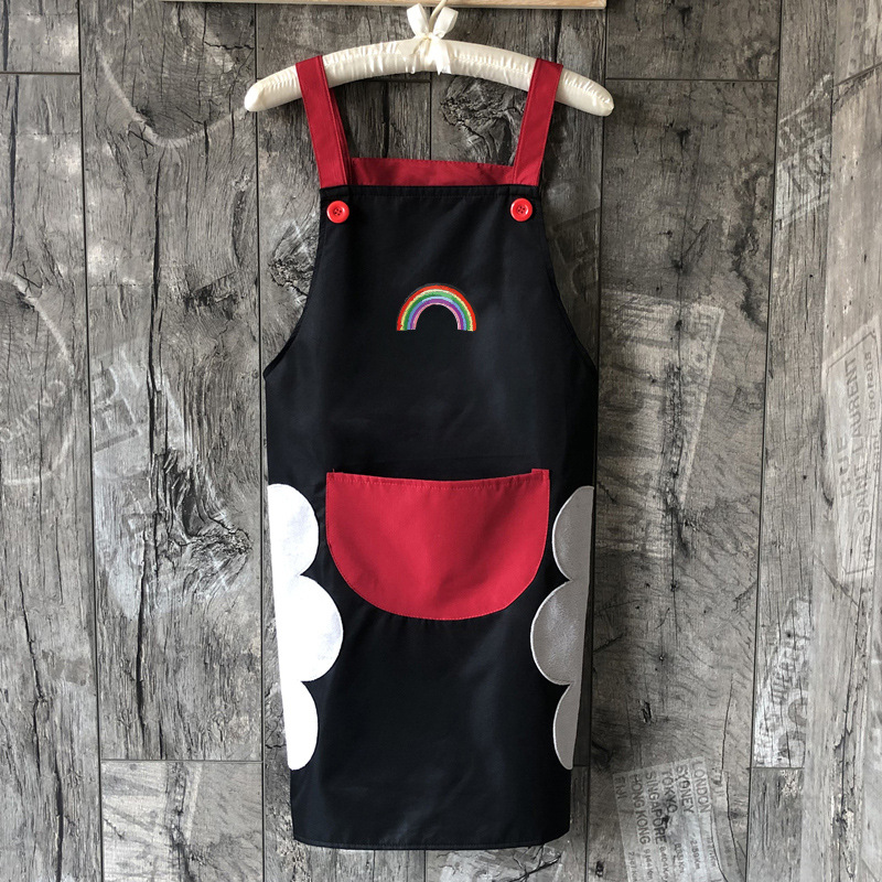 Delantal de cocina de mano borrable antiincrustante para el hogar anti-aceite de cocina de moda para mujeres japonesas ropa de trabajo para hombres adultos domésticos