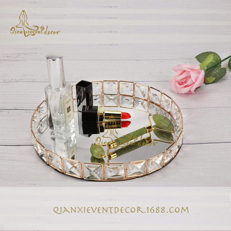 Home soft decoration a generation of Crystal porch ornaments shooting props nail polish storage porch tray