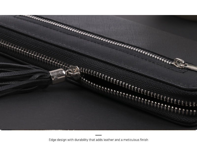Korean Long Zipper Multi-card Position Large Capacity Clutch Bag Men's New Mobile Phone Wallet Wholesale display picture 6