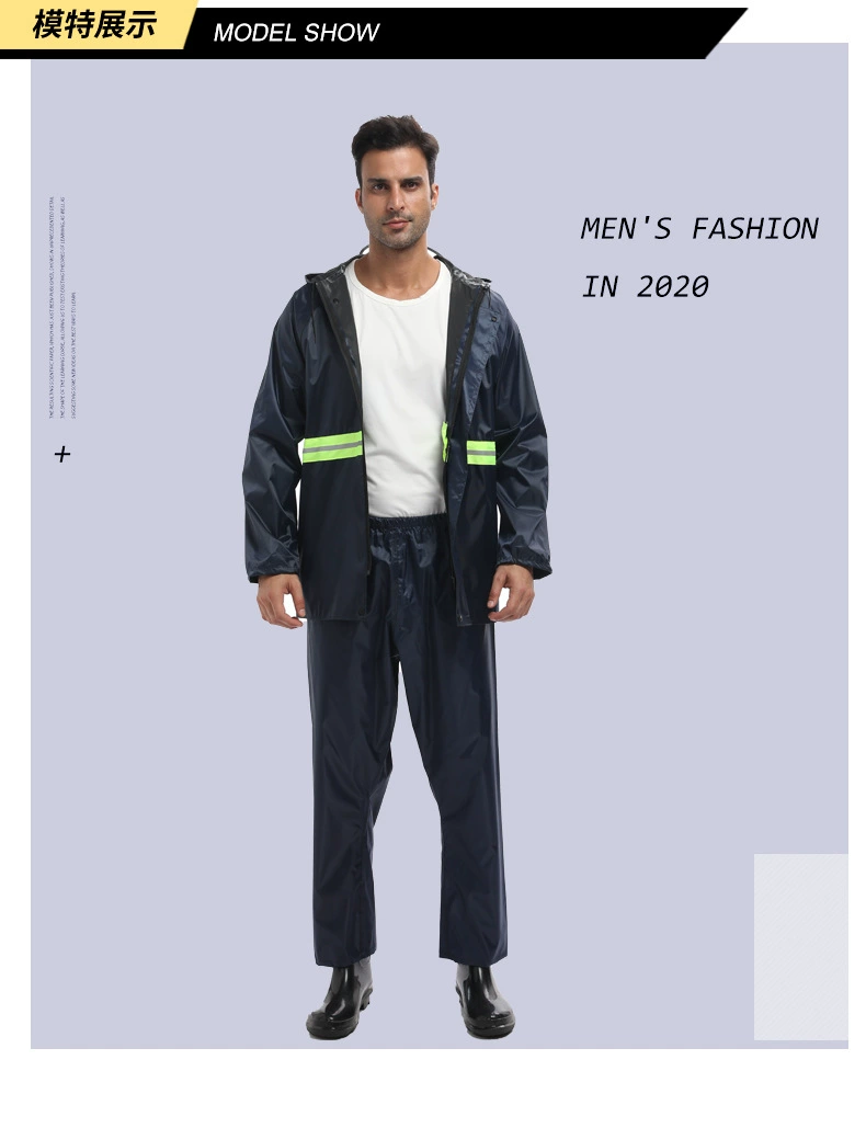 Fashionable split raincoat