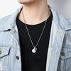 Brand necklace stainless steel, chain hip-hop style, simple and elegant design, internet celebrity