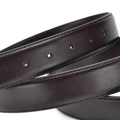 工廠直銷男士針夾扣皮帶二層牛皮男士腰帶青年商務皮帶休閒褲帶層