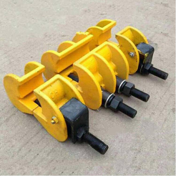 济宁山银供应钢轨接头无孔加紧装置 无孔夹紧器 钢轨无孔夹具