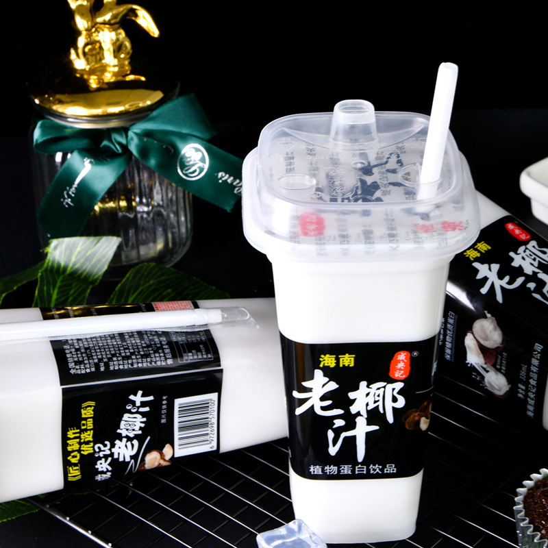 成央记海南正宗老椰汁新鲜椰奶椰汁饮料大瓶罐装整箱336ml*6