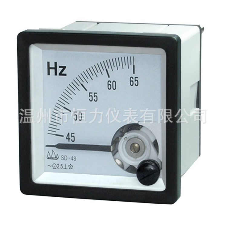 厂家供应发电机组表SD-48指针式频率表周波表HZ表板表