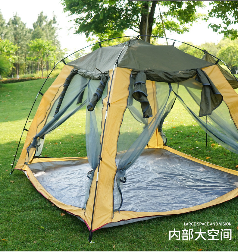 Tent Outdoor Camping Thickened Equipment Full Set Automatic Rain-proof Outdoor Camping Picnic Rain-proof Ultra-light Outing