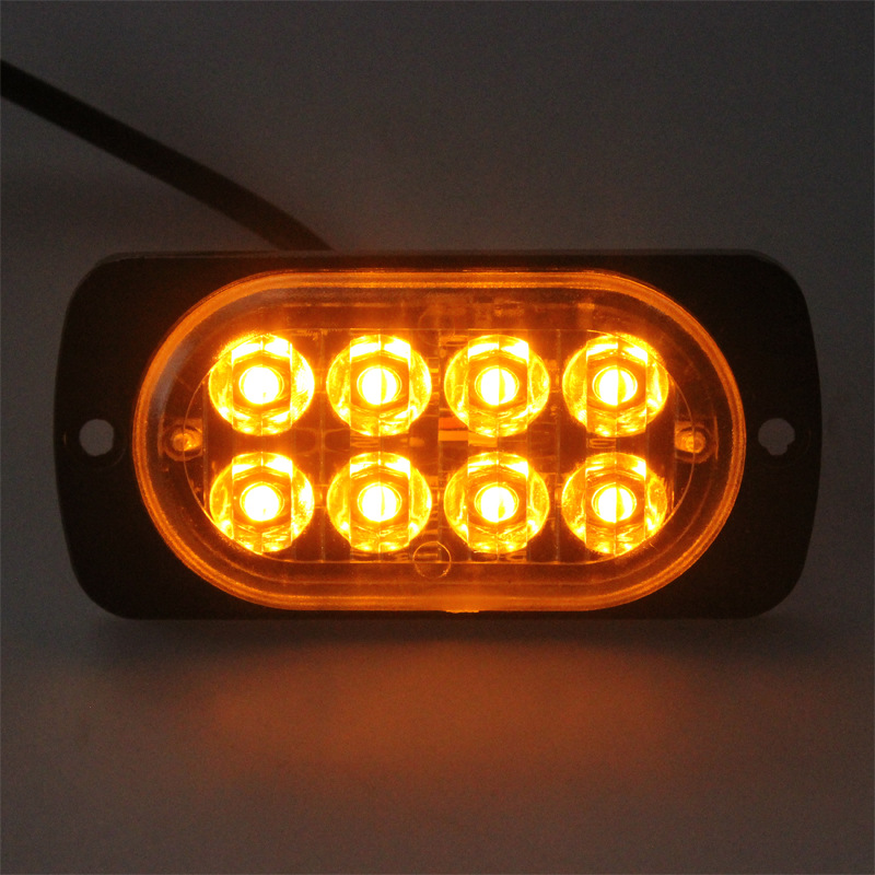 Coche camión remolque luz lateral intermitente luz de advertencia 12V 8LED