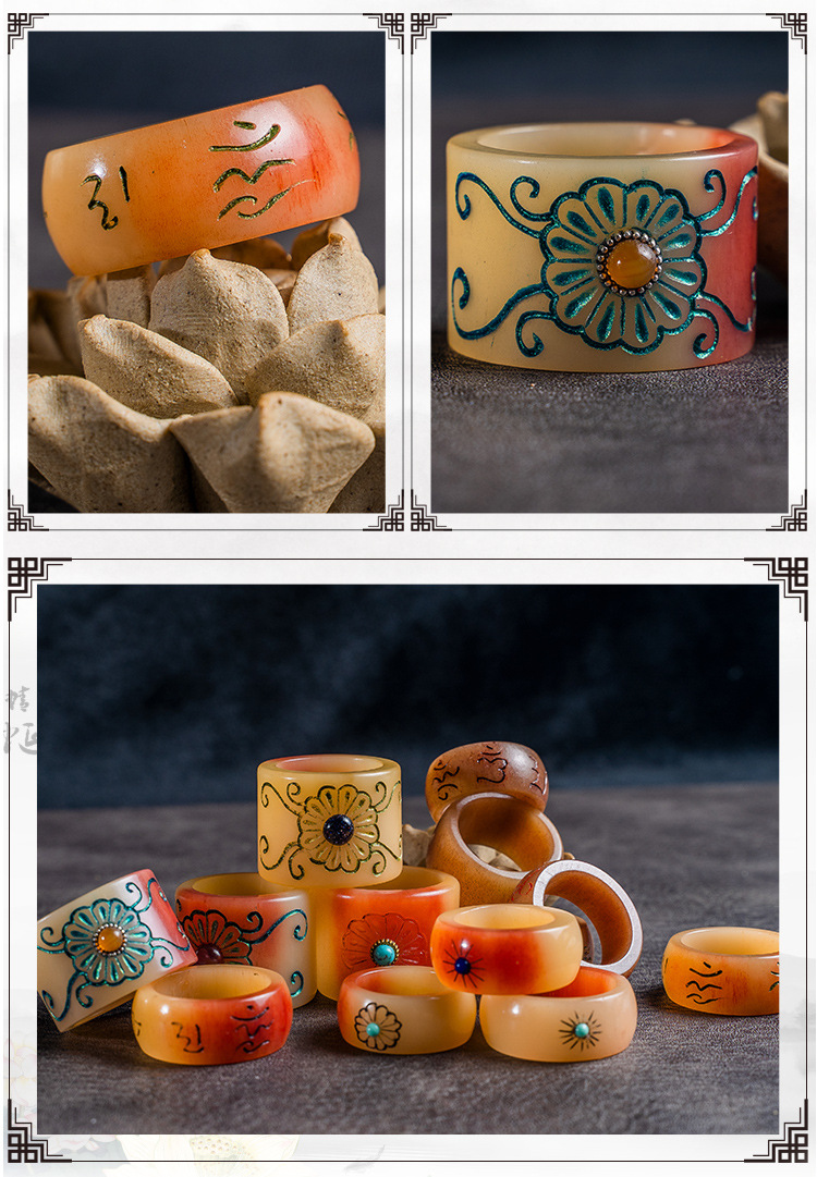 扳指,驼骨扳指,牛角骨扳指,扳指配饰,扳指骨雕,扳指批发,