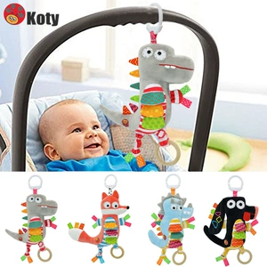 KOTY Детская мультяшная игрушка с животными, музыкальная тележка для кровати, подвеска