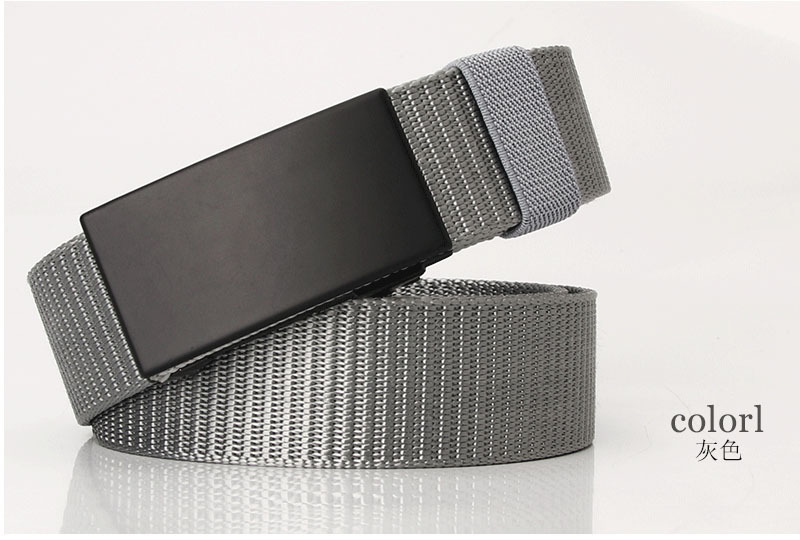 Nylon Canvas Toothless Automatic Buckle Belt Outdoor Sports Leisure Business Belt display picture 10