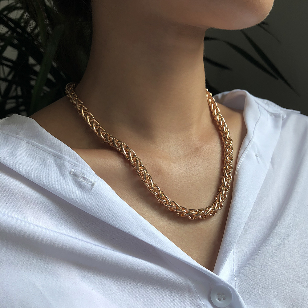 hot-selling hip-hop rock chain simple necklace