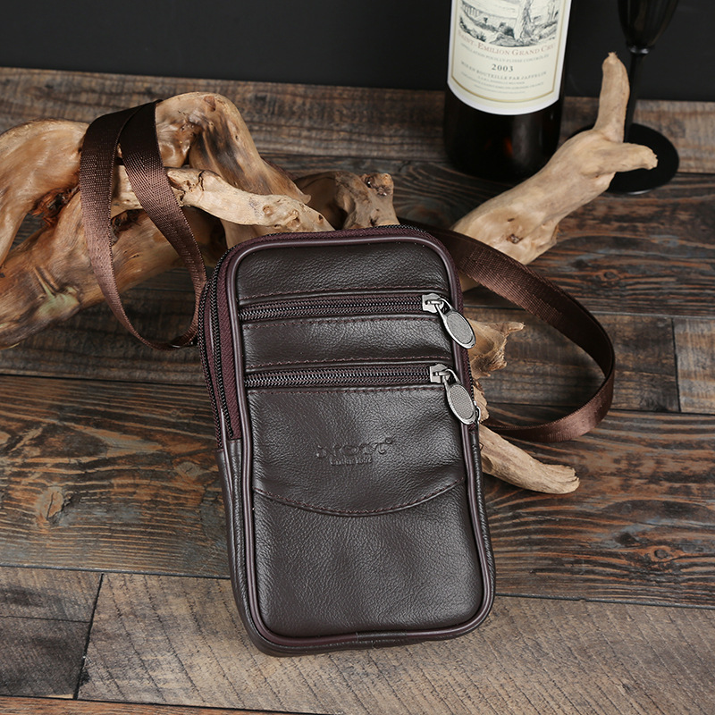 Manufacturers Selling Four-Layer Men's Large Backpack Multi-Functional Shoulder Bag Business Oblique Span Portable Office Mobile Phone Bag full figure