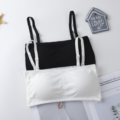 抹胸裹胸式防走光女運動文胸學生吊帶小背心性感聚攏打底美背內衣